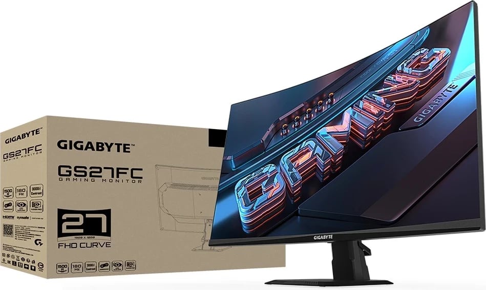 Monitori Gigabyte GS27FC, 27 inç, Full HD, LCD, i zi