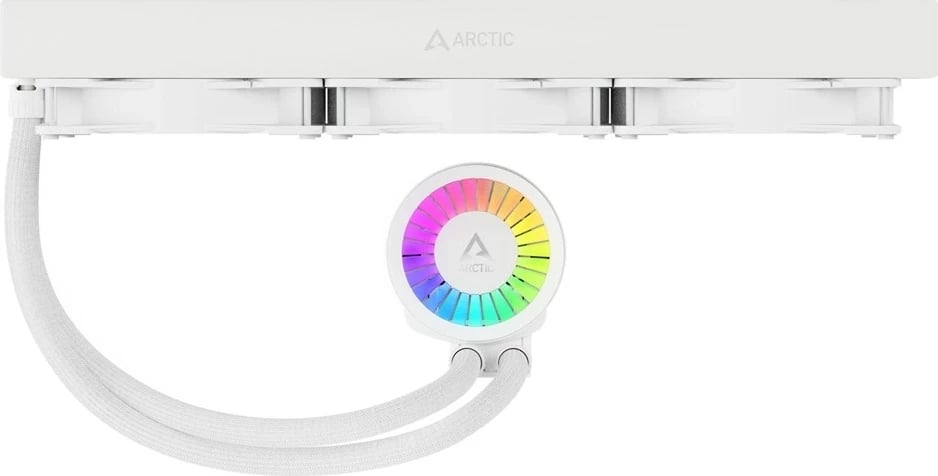 Ftohës uji Arctic Cooling Liquid Freezer III 420 A-RGB, për CPU, i bardhë