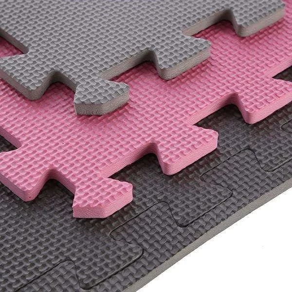 Puzzle mat One Fitness MP10, rozë-gri