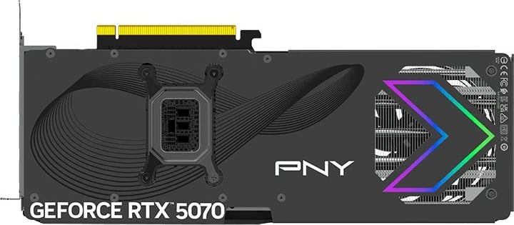 Kartelë grafike PNY GeForce RTX 5070 EPIC-X RGB OC, 12 GB, GDDR7, PCI Express x16 5.0