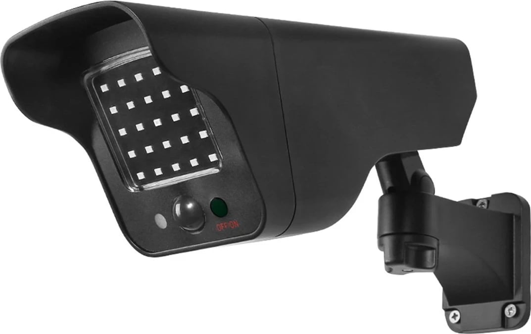 Kamerë false Maclean SOL1803S, LED me sensor lëvizjeje, IP65, E zezë Kamerë false Maclean SOL1803S, LED me sensor lëvizjeje, IP65, E zezë