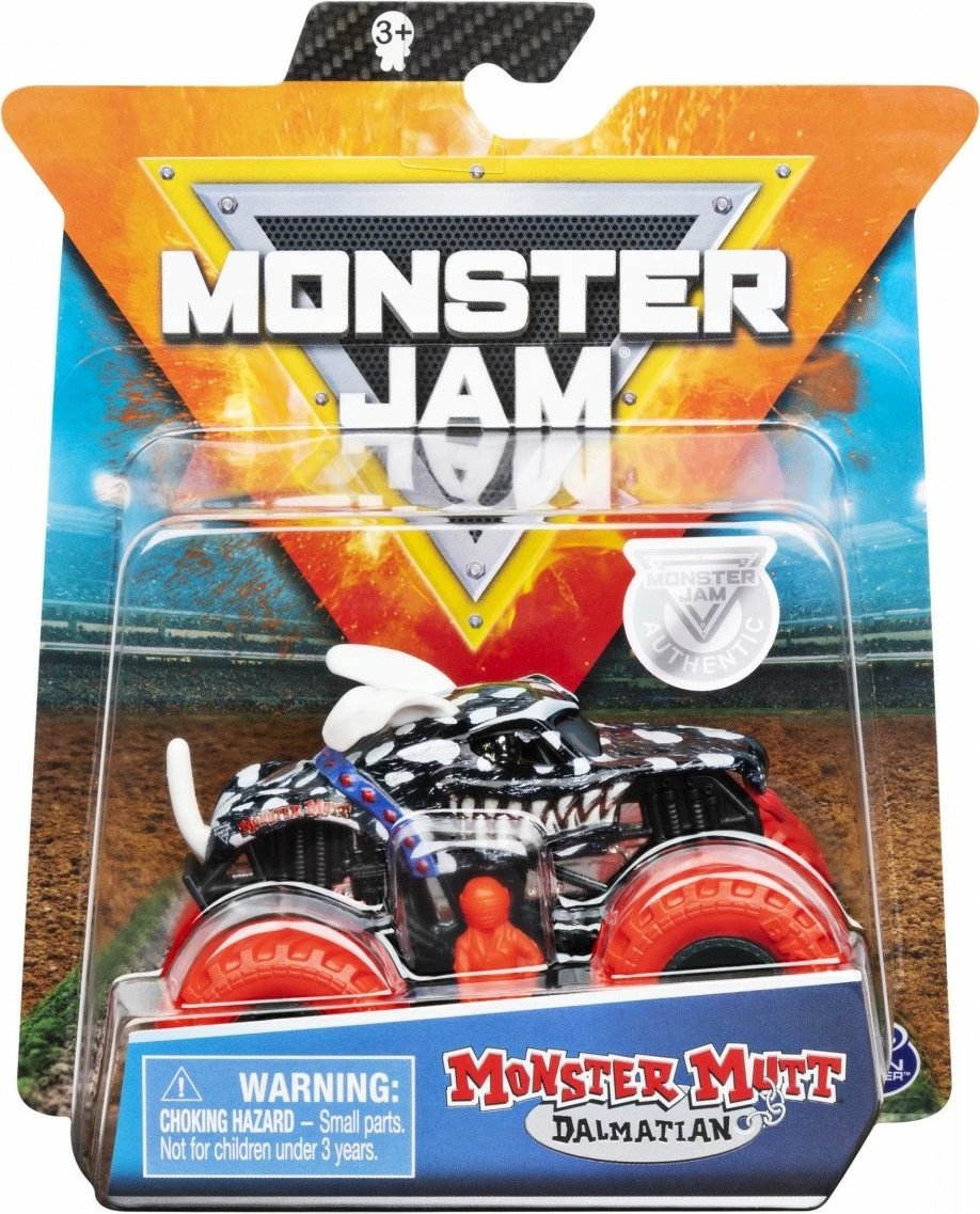 Lodër veturë Monster Jam Spin Master 1:64, metal dhe plastikë, ngjyra të përziera, 1 copë