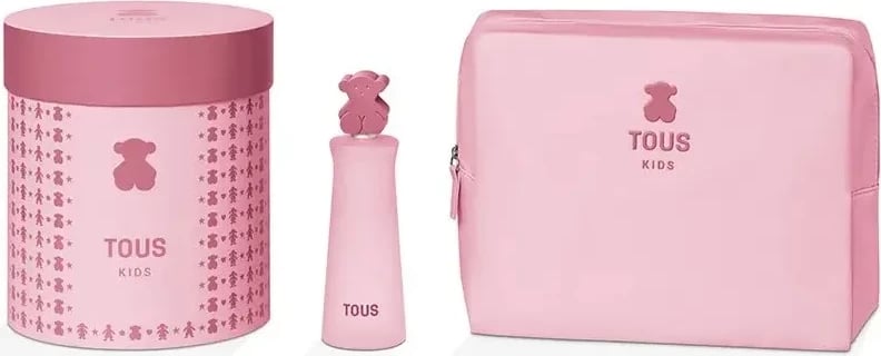 Eau de Toilette për fëmijë TOUS Kids 100ml me neçeser rozë