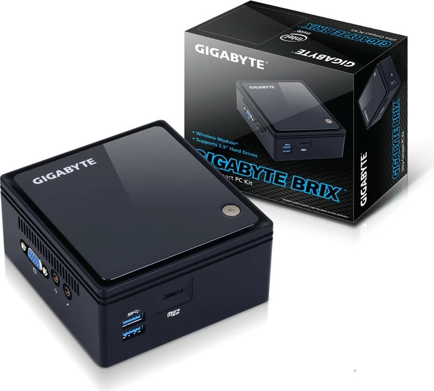Mini PC Gigabyte BRIX GB-BACE-3160, DDR3L, M.2, Ethernet, i zi