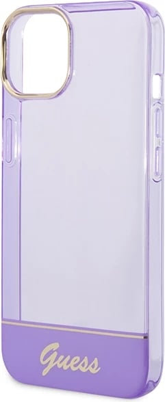 Mbështjellës Guess GUHCP14MHGCOU për iPhone 14 Plus 6.7", vjollcë, hardcase translucent