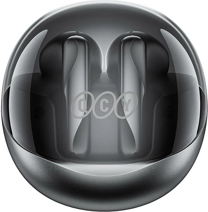 Kufje TWS QCY AilyBuds Clear T32, të zeza