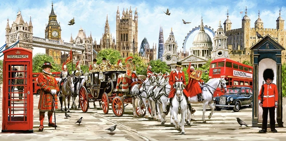 Puzzle Castorland 4000 pjesë Pride of London, 138x68cm