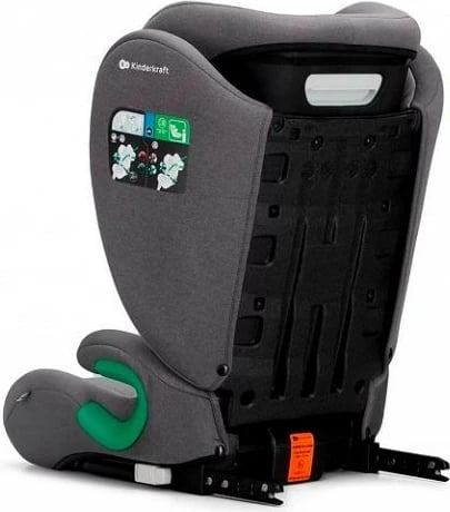 Ulëse makine për fëmijë Kinderkraft JUNIOR FIX 2 i-Size, 100-150 cm, Gri