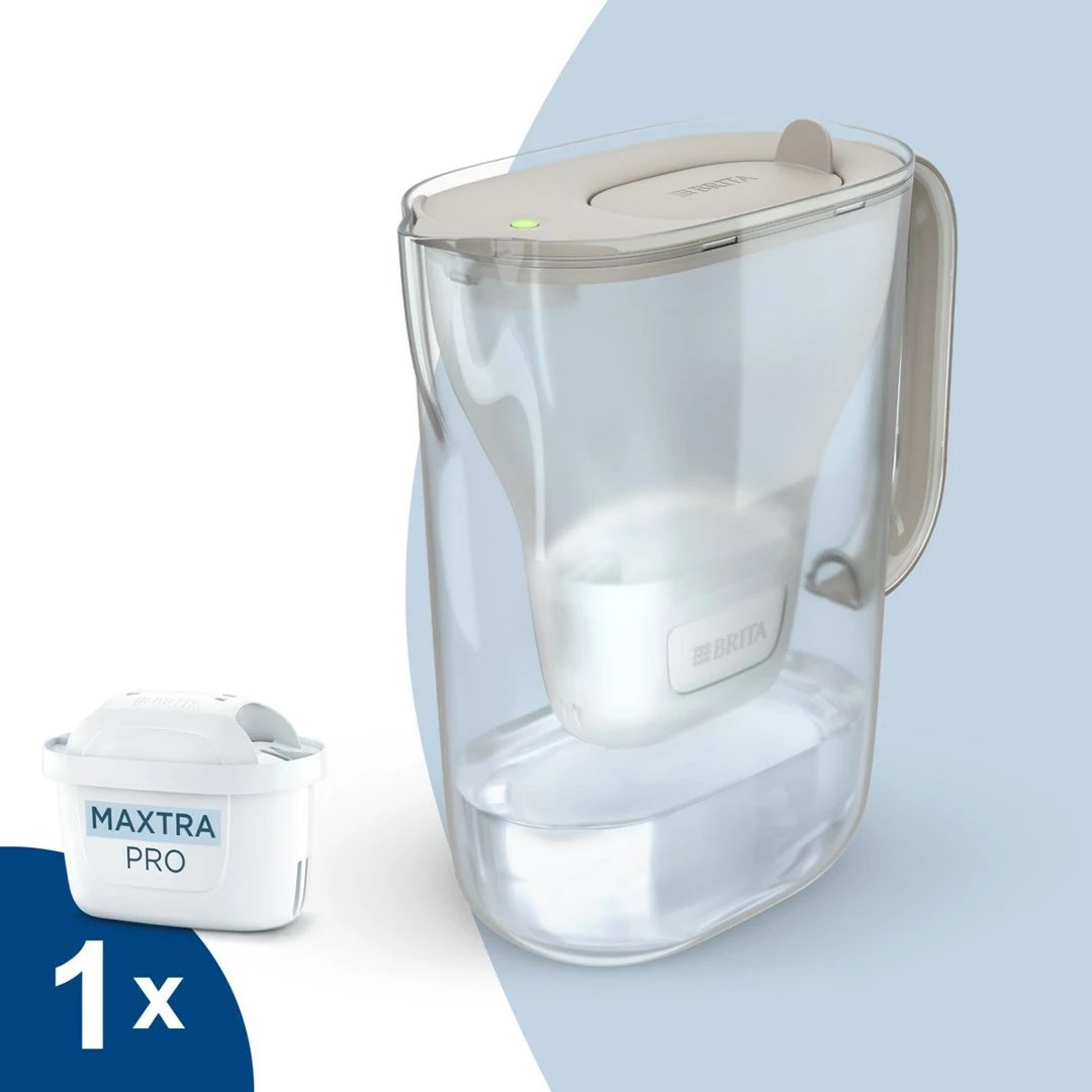 Ibrik filtri BRITA Style Essential+1 Maxtra Pro PP, 2.4L, rërë