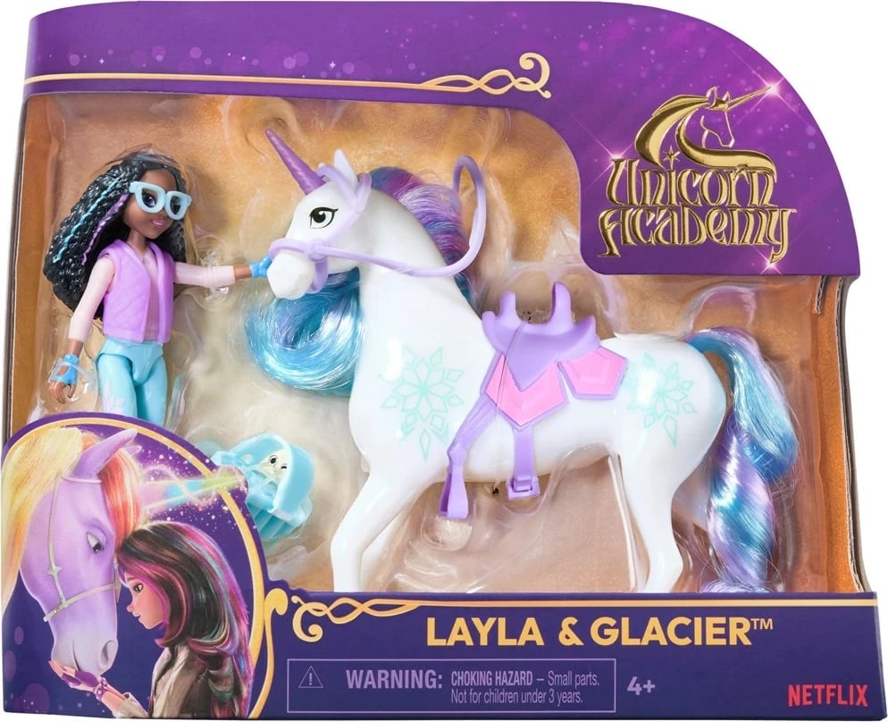 Lodër SPIN MASTER Unicorn Academy Layla & Glacier, Multikolor