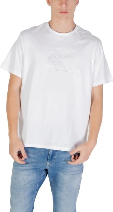 Maicë Calvin Klein Jeans për meshkuj, e bardhë