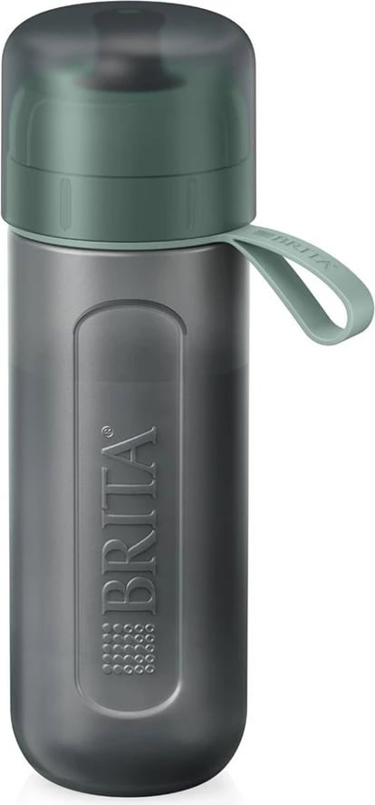Shishe me filtër uji BRITA Active Filtering 0.6L, Jeshile pastel, set prej 2 copë