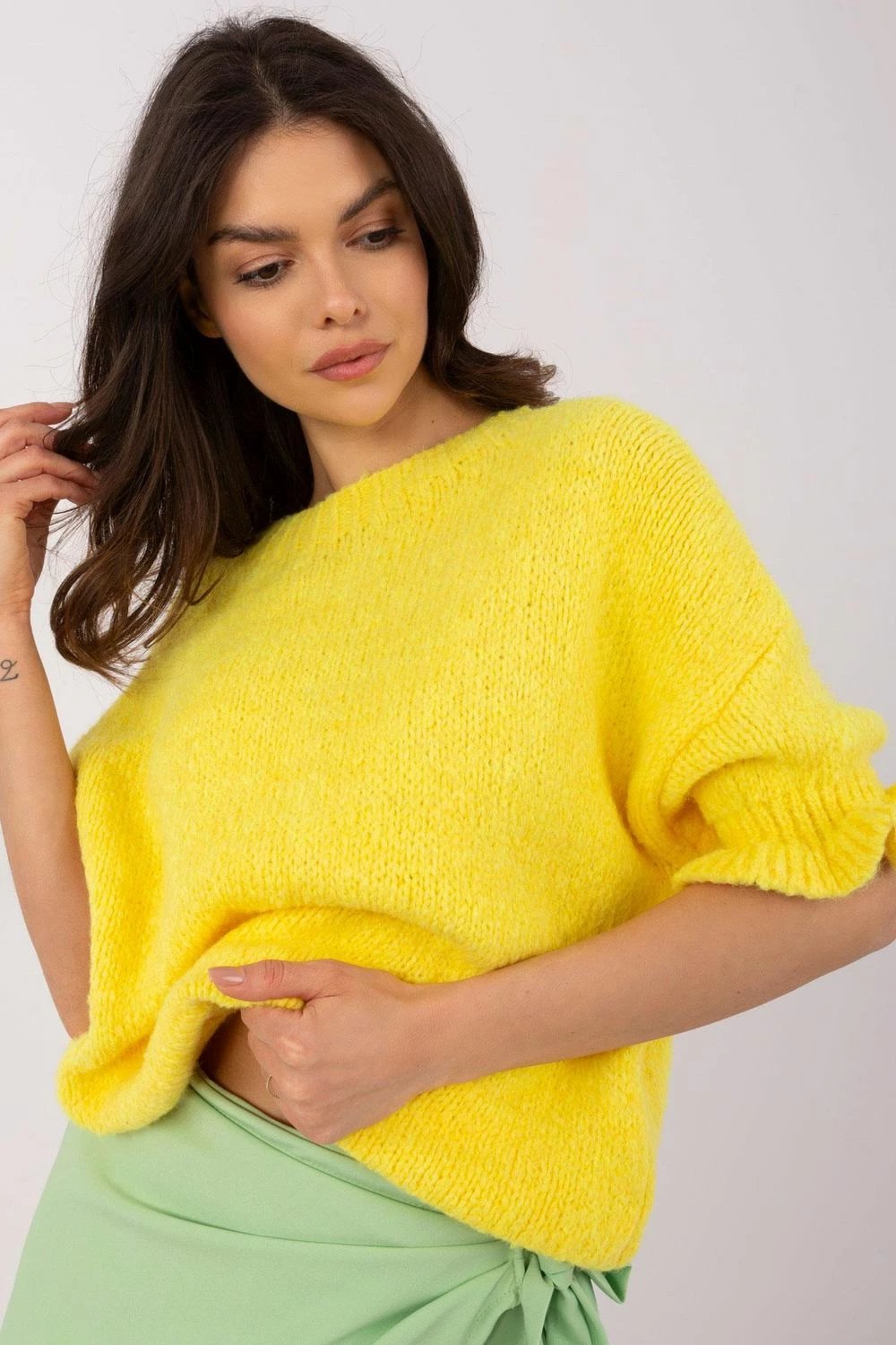 Xhemper femra Italy Moda 208517, i verdhë