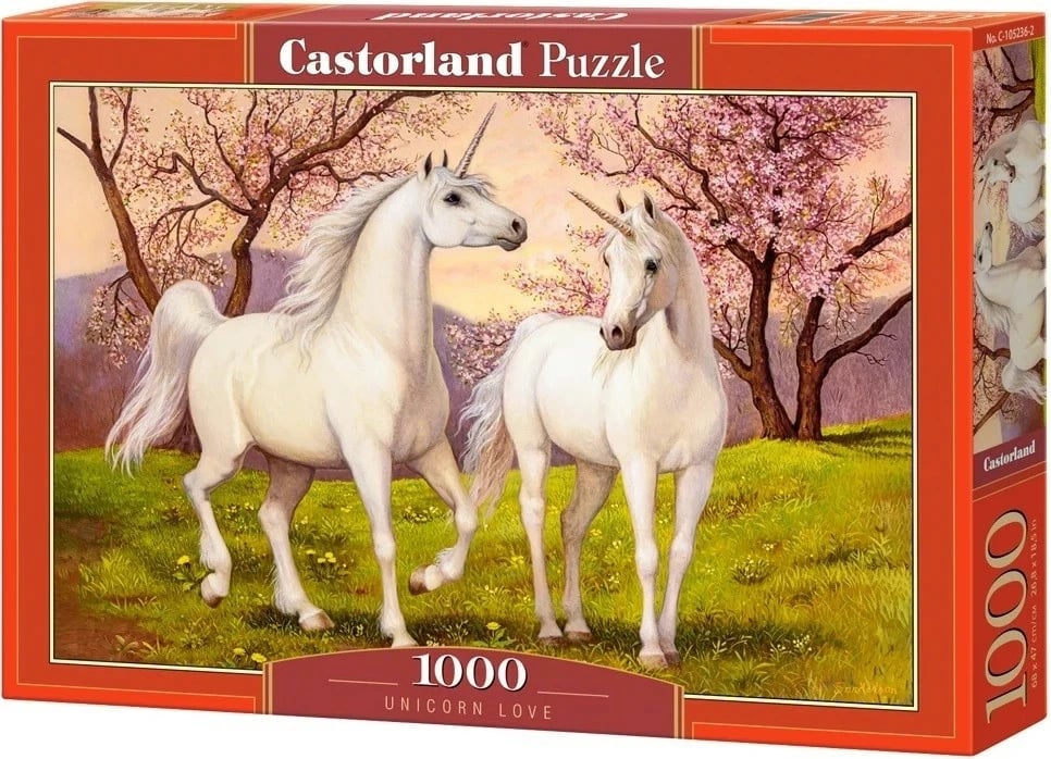 Puzzle Castor 1000 pjesë Unicorns in Love, karton