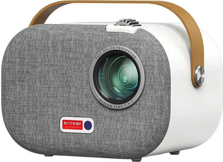 Mini projektor BlitzWolf BW-V2, 1080P Full HD, Android, i bardhë