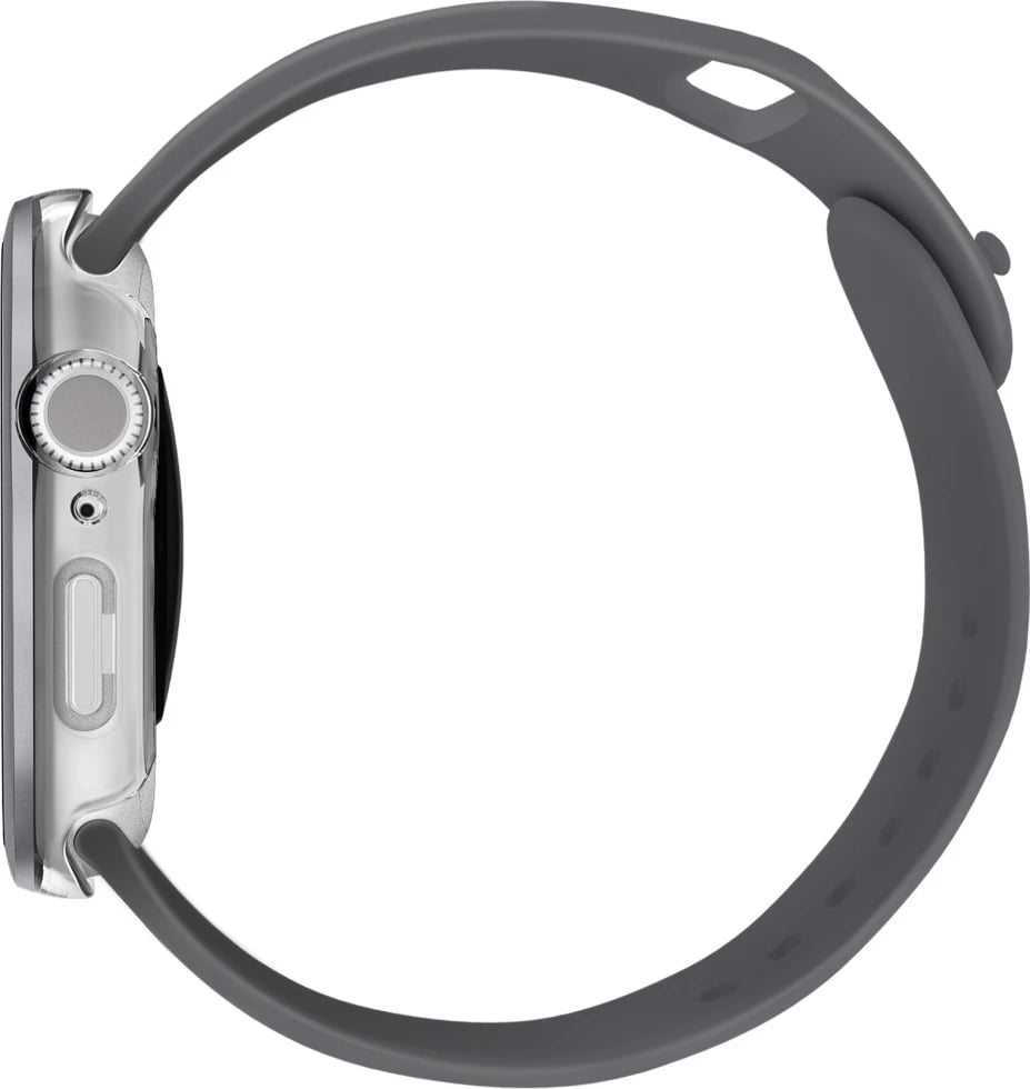 Mbështjellës UNIQ Voute për Apple Watch 10, 46mm, xham i temperuar, argjendtë