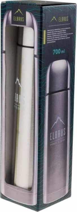 Termos Elbrus Garde, Për Turizëm/Outdoor, 700 ML, Ngjyrë Gri/Argjendtë