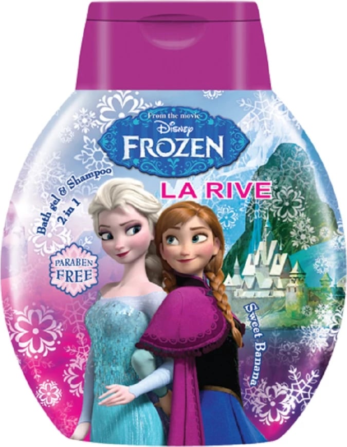 Shampon dhe xhel dushi 2-në-1 për vajza La Rive Disney Frozen, 250ml