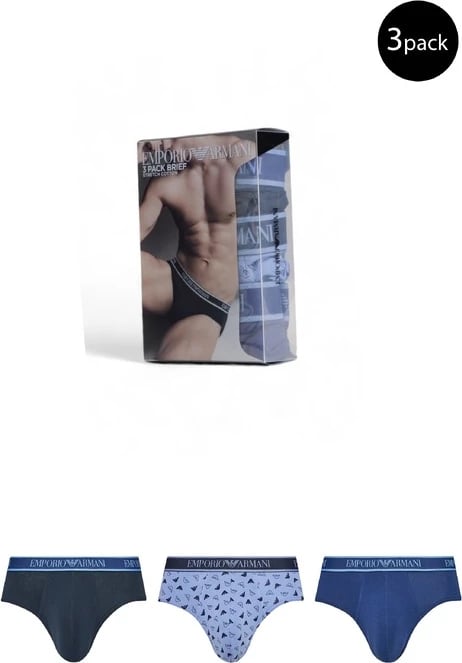 Të brendshme Emporio Armani Underwear, meshkuj, ngjyrë e kaltër e çelët