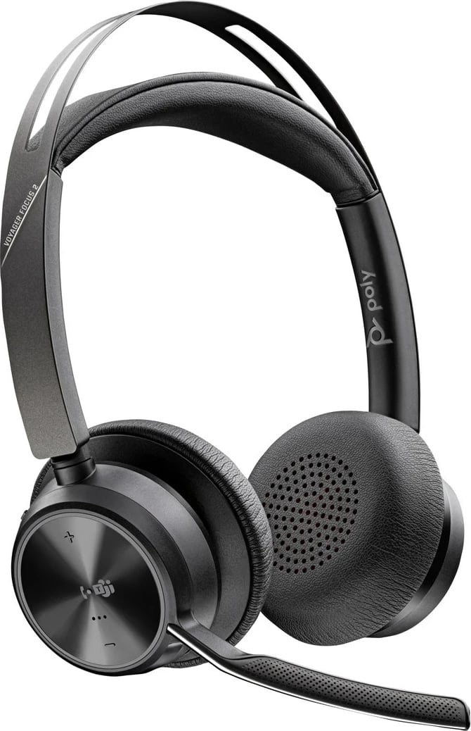 Kufje POLY Voyager Focus 2, Microsoft Teams Certified, USB-C, Wireless, e zezë