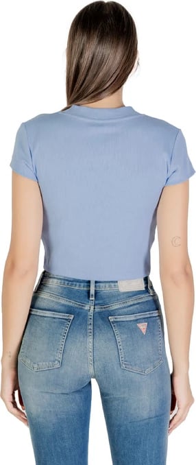 Maicë Calvin Klein Jeans femra, e kaltër e çelët