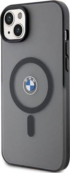 Mbështjellës BMW BMHMP14MDSLK për iPhone 14 Plus 6.7", Signature MagSafe, zi/gri