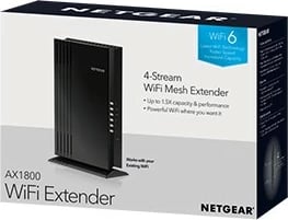 Zgjatues rrjeti NETGEAR AX1800 Mesh Extender EAX20, 4 porta, WiFi 6, i zi