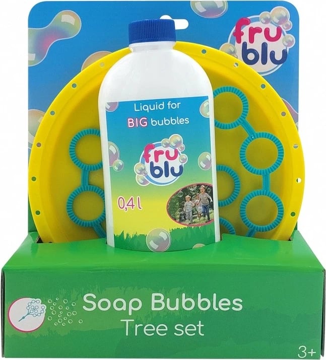 Set flluska sapuni Fru Blu Tree, Tm Toys, 0.4L, e kaltër/verdhe