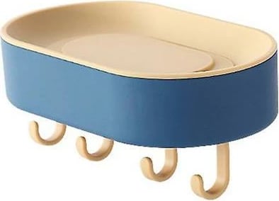 Mbajtëse sapuni NEXT me 4 grepa, 8.5x15x3.5cm, Blu