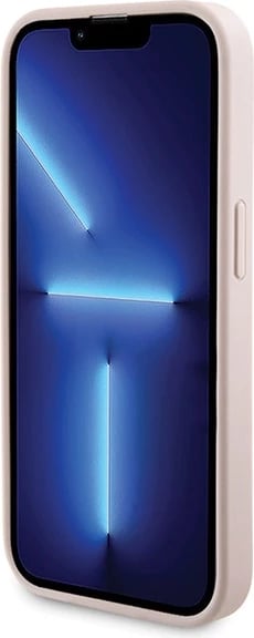 Mbështjellës Guess 4G Metal Logo me powerbank MagSafe 5000mAh për iPhone 15 Pro, Rozë, Set