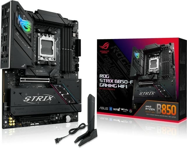 Pllakë amë Asus ROG STRIX B850-F GAMING WIFI, Socket AM5, ATX, e zezë