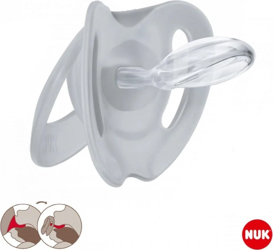 Qetësuese bebe, NUK Star Peppa Pig, silikon, 18+ muaj, pa BPA, e bardhë, set 2 copë