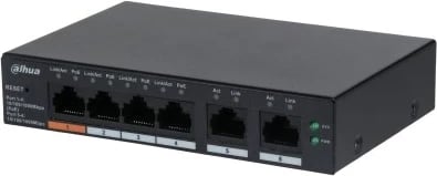 Switch DAHUA DH-CS4006-4GT-60, Managed L2, Gigabit Ethernet, PoE, Zi