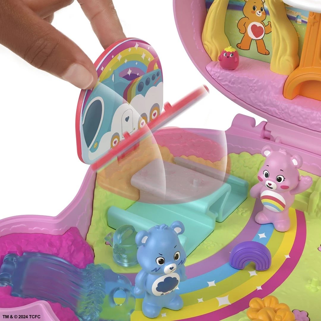 Set lodrash Polly Pocket Care Bears Compact, MATTEL, Shumëngjyrësh