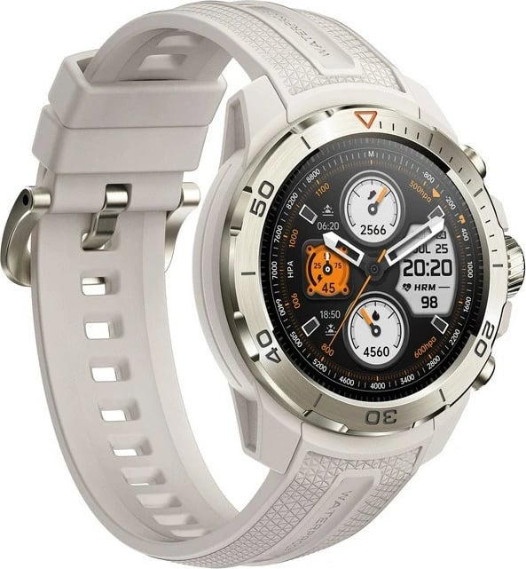 Smartwatch Mibro GS Explorer Desert White, AMOLED, 128 MB RAM, Bardhë