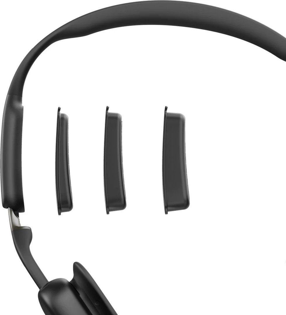 Kufje SHOKZ OpenMeet Wireless Bluetooth, Bone Conduction, për videokonferenca, E zezë