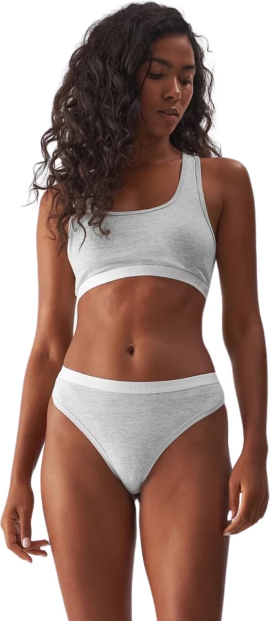 Të brendshme string për femra 4F, gri