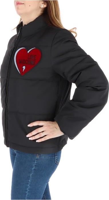 Jakne për femra Love Moschino, e zezë  Jakne për femra Love Moschino, e zezë