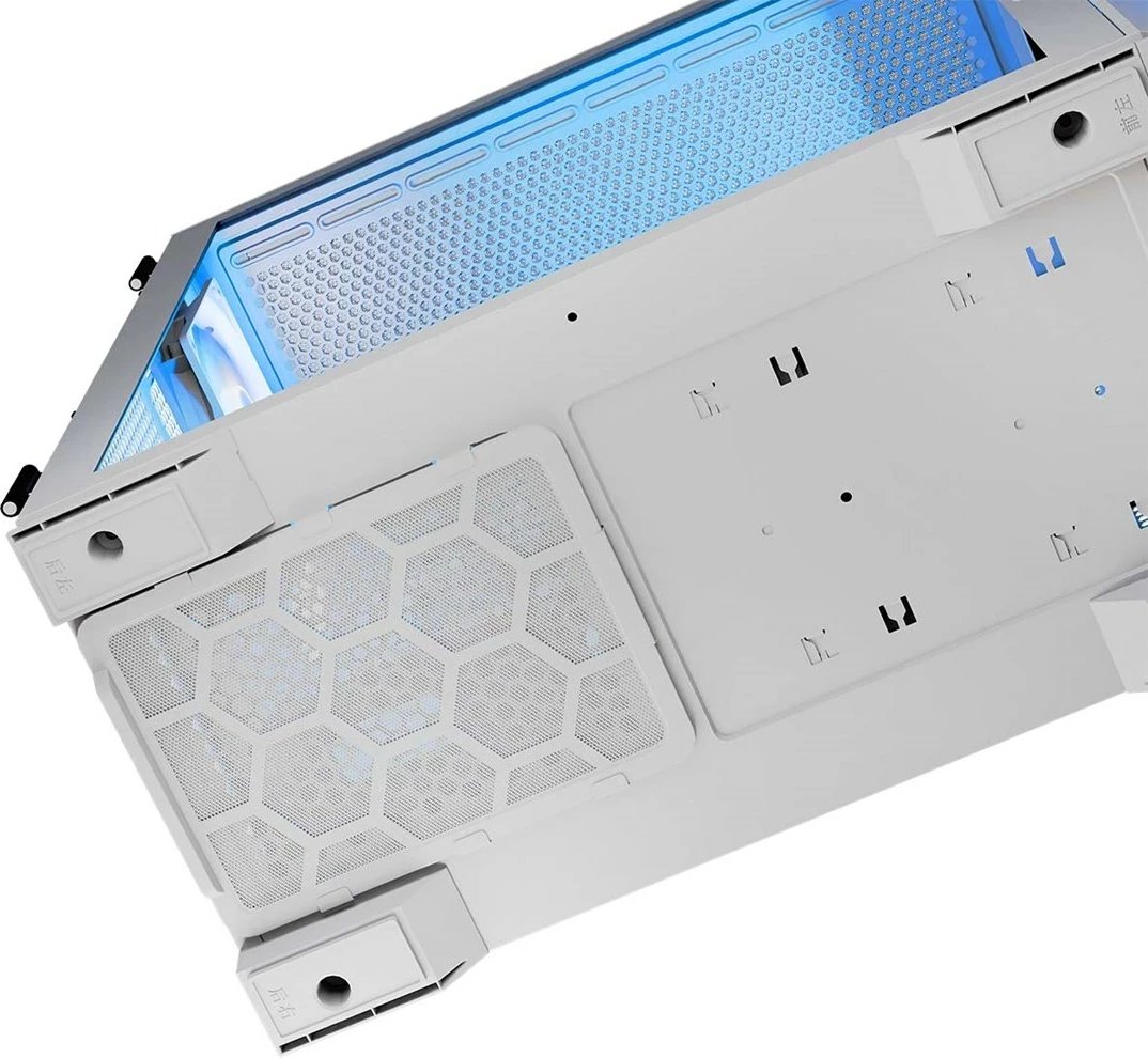 Kasë MODECOM HORIZON ARGB Flow MIDI USB 3.0 X 2 CYPE-C, e bardhë