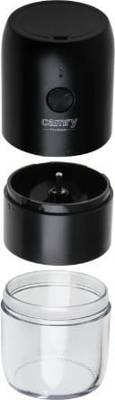 Mulli kafeje pa tela, Camry CR 4302, 25 W, kapacitet 25 g, rikarikues USB-C, gurë qeramike, i zi