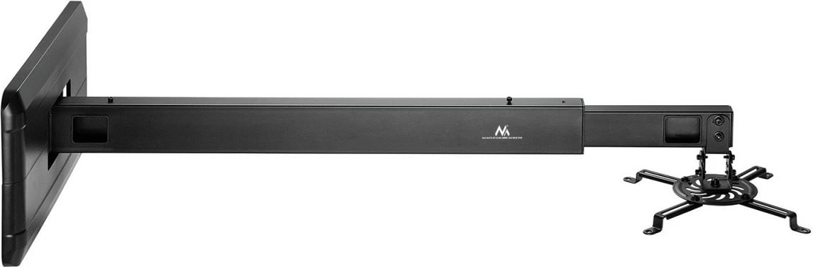 Mbajtës muri për projektor Maclean MC-945, çelik, i zi, distancë e rregullueshme