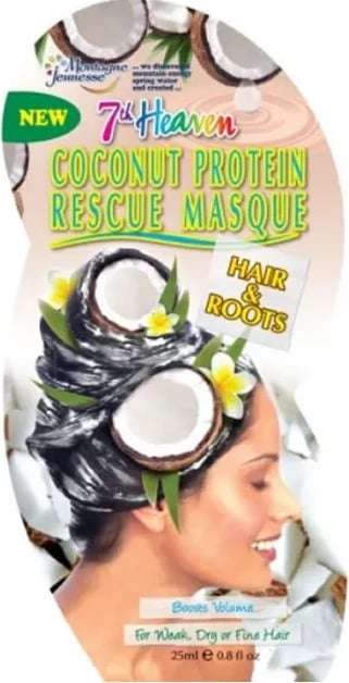 Maskë për flokë Montagne Jeunesse Coconut Protein Rescue, 25ml