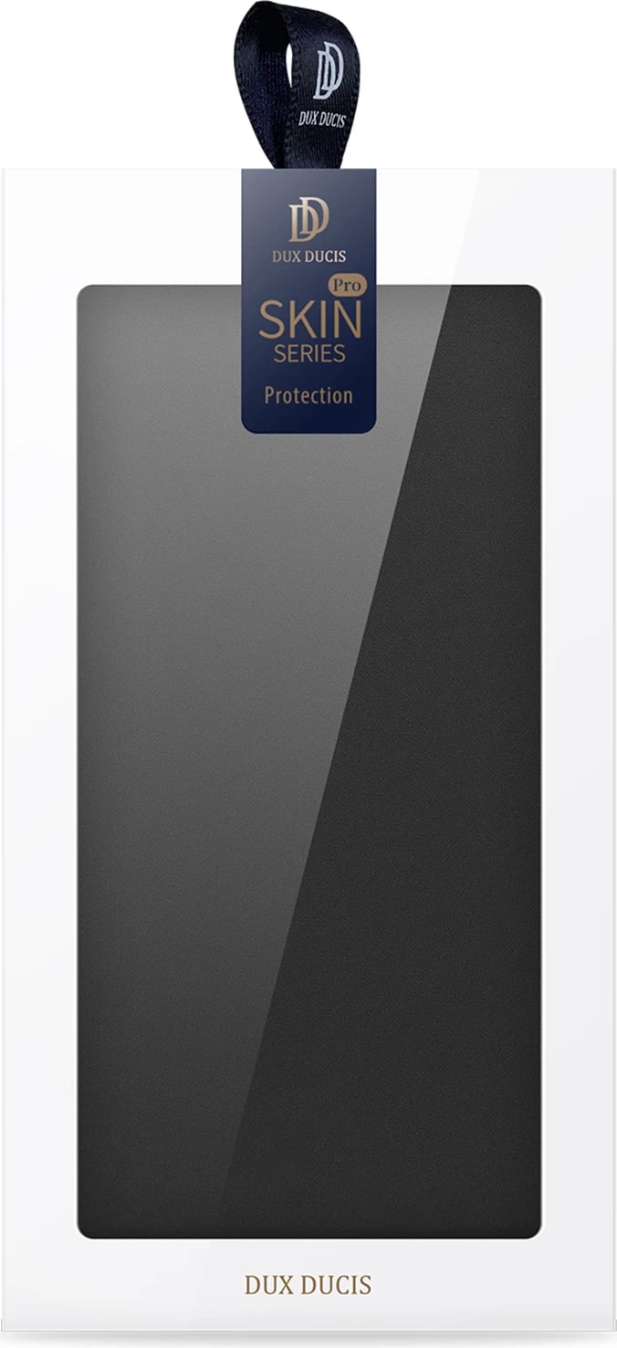Mbështjellës Dux Ducis Skin Pro për Realme GT Neo 5 / Realme GT3, me kapak, xhep kartelash, funksion standi, e zezë