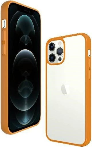Mbështjellës PanzerGlass ClearCase për iPhone 12 Pro Max, transparent portokalli