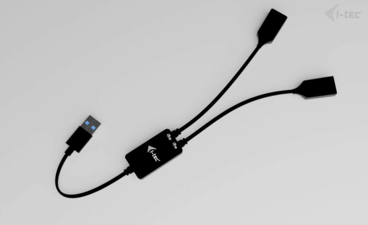 HUB USB-A i-tec U3CBLHUB2A, 2 porta, i zi