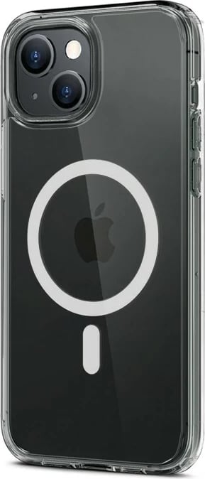 Mbështjellës CRONG Clear MAG Cover për iPhone 15, MagSafe me unazë magnetike 39x, polikarbonat + TPU, transparent