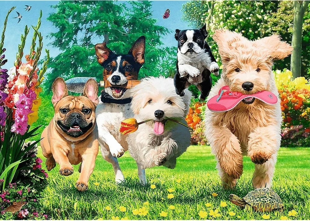 Puzzle Trefl 1000 pjesë Tea Time Troubles Are Coming, Premium Plus Puzzle Trefl 1000 pjesë Tea Time Troubles Are Coming, Premium Plus