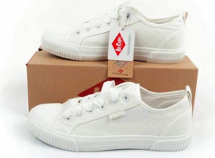 Këpucë femra Lee Cooper, të bardha