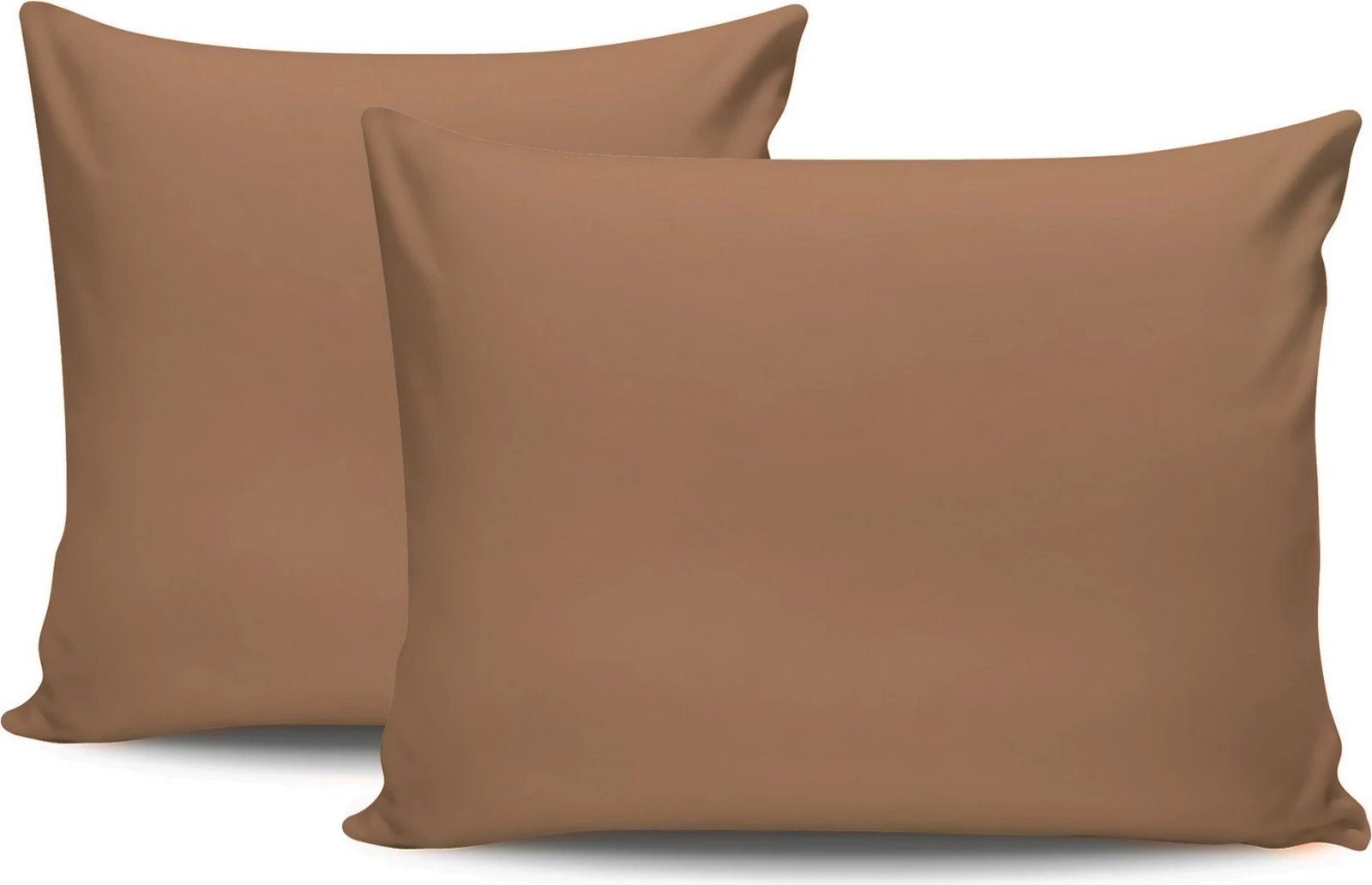 Set jastëkësh (2 copë), pambuk Ranforce, ngjyrë kafe, L'essentiel, 60x60cm