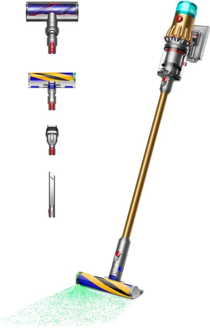 Fshesë me bateri Dyson V12 Detect Slim Absolute, 2-në-1, 60 min runtime, ngjyrë ari